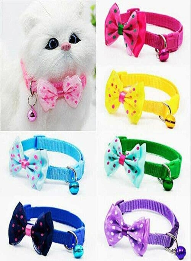 Smart Pups Cat Paw Print Collar 10MM Printed Collar with Bell (Color May Very) - Image 1